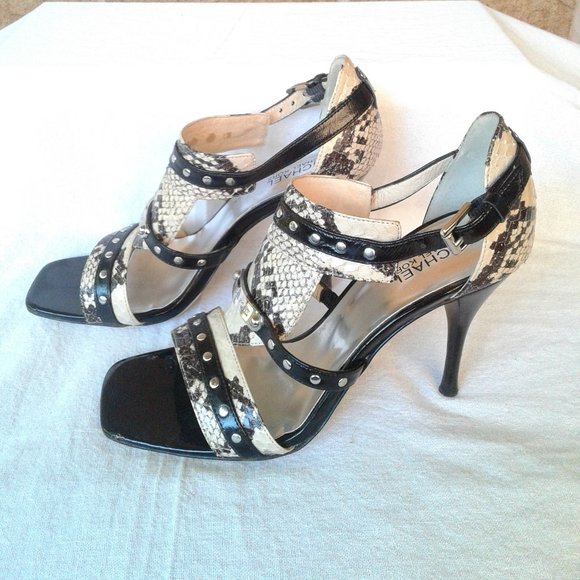 Michael Kors Snake Skin Sandals 8 - Picture 4 of 7